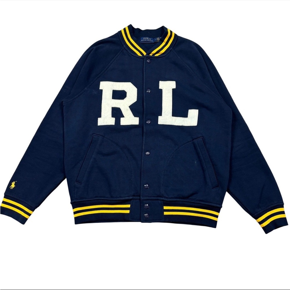 Mens Navy Varsity Jacket
